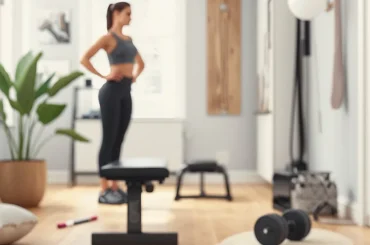 Beginner home workout equipment including dumbbells resistance bands exercise mat and bench