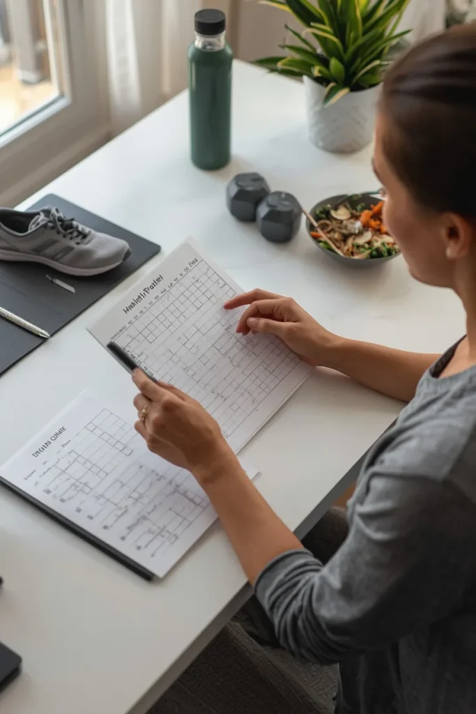 Healthy habit tracker showing progress without requiring perfection