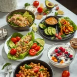 No-cook high-protein lunches in bowls and wraps